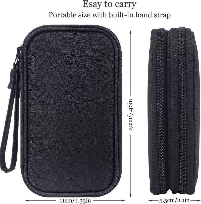 CAOODKDK Electronics Accessories Organizer Pouch Bag, Travel Universal Organizer for Cable, Charger, Phone, SD Card, Business Travel Gadget Bag - Image 3